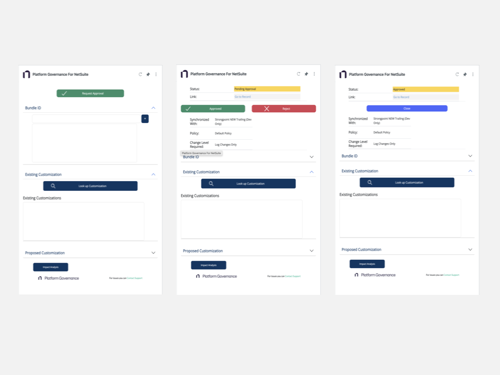 Platform Governance For NetSuite screenshot 1